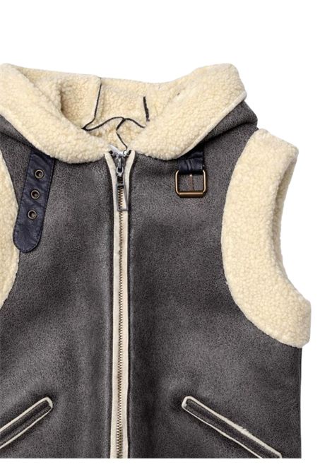 Brown children's sleeveless jacket Paolo Pecora | PP3513/SUMARRONE